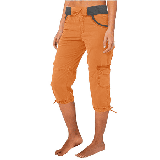YDKZYMD Capri Cargo Pants for Women Lightweight High Waisted Drawstring Cropped Pants Hiking Athletic Summer Casual Baggy Pants Golf Outdoor Joggers Pants with Pockets Orange XL