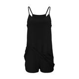 lounge sets for women Suits Womens Tennis Dress Workout Dress With Shorts Sleeveless Spaghetti Straps Golf Athletic Dresses 2 piece sets for women pajama sets for women 2 piece Black Polyester M