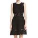 Kate Spade Dresses | Kate Spade Blossom Trim Black Tweed Textured Dress Nwts Size 6 | Color: Black | Size: 6