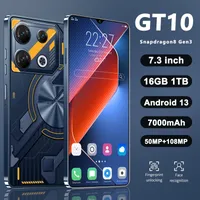 Original gt10 pro smartphone 5g 7 3 zoll hd 16g 1tb handy dual sim handys 7000mah handys entsperrt