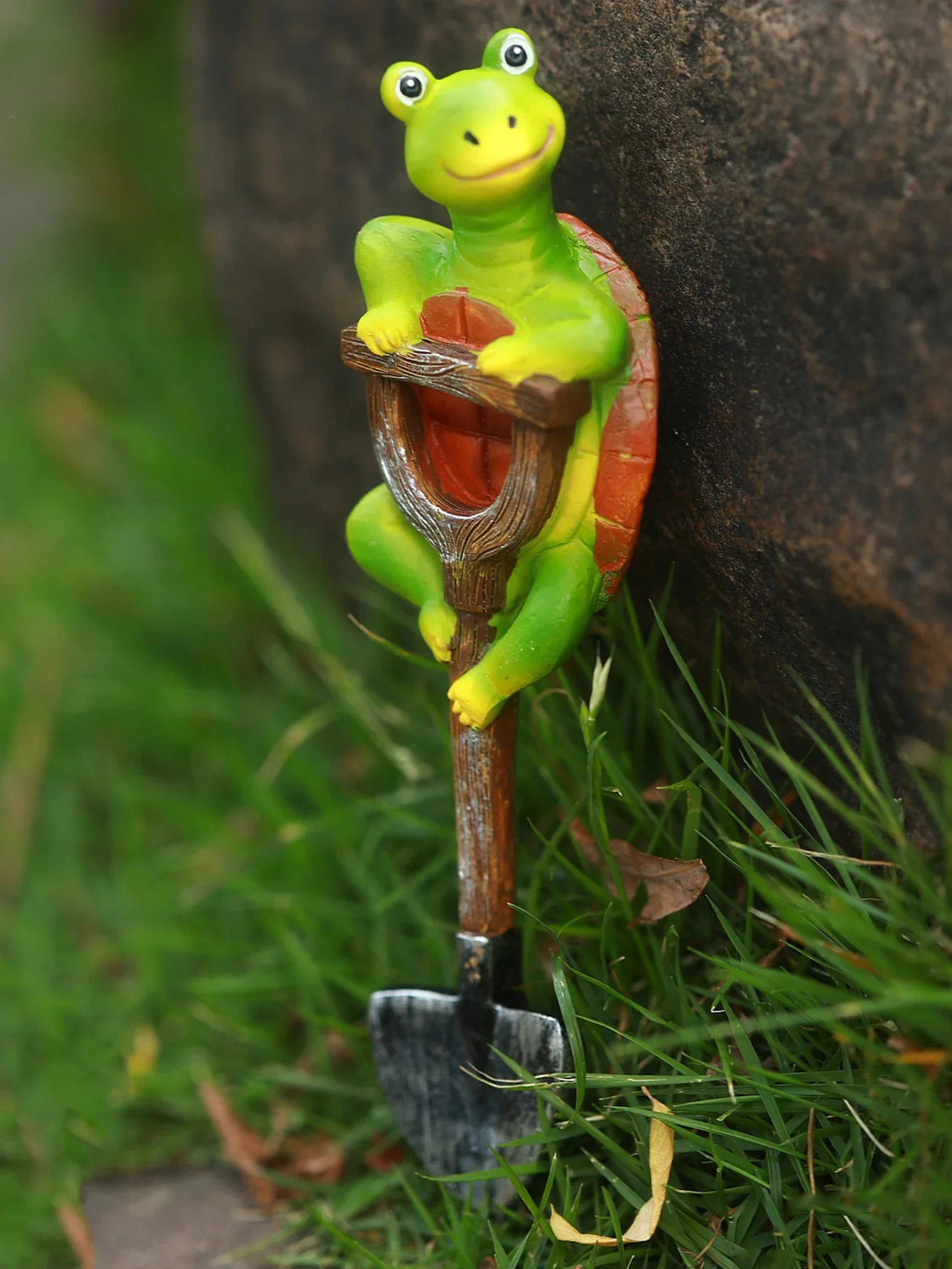 1pc kreative Schildkröte Schaufel Outdoor Garten Bonsai Handwerk Dekorationen Image