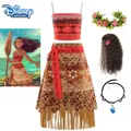 Disney-Robe d'Halloween Moana pour Bol Vêtements Cosplay pour Enfants Robe de Princesse Vaiana