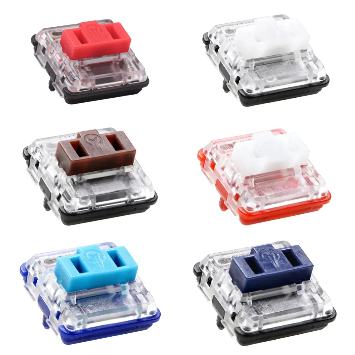 Kailh Low Profile Choc Switch 1350 Chocolate Tastaturschalter Klickender Taktiler Linearer Mehrfarbiger Schalter für Mechanische Tastaturen und Laptops Image