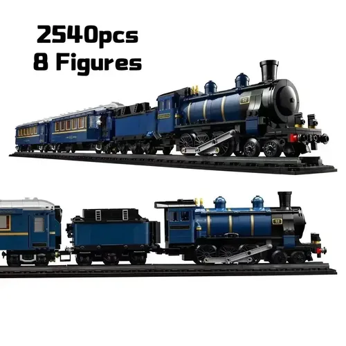 Moc Express Zug Bausteine Luxus Reise lokomotive Modell Ziegel Spielzeug für Kinder Weihnachts