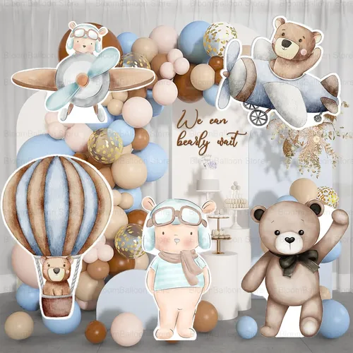 36 Zoll Teddybär kt Brett Heißluft ballon Pilot Teddybär Ausschnitt für Kinder Geburtstags feier