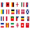 Drapeaux à cordes nationaux pour la décoration de fête Europe pays Europe Feel Euro Coupe de