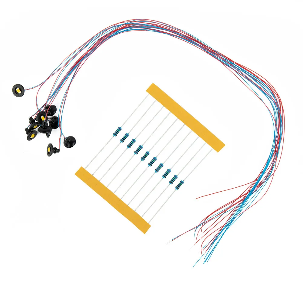 10 Stücke OO/HO Maßstab Straßenlaterne Modell Wandleuchte Beiträge Led-deckenleuchten Schwarz Eisenbahn Zug Garten Spielplatz Gemalt Lichter