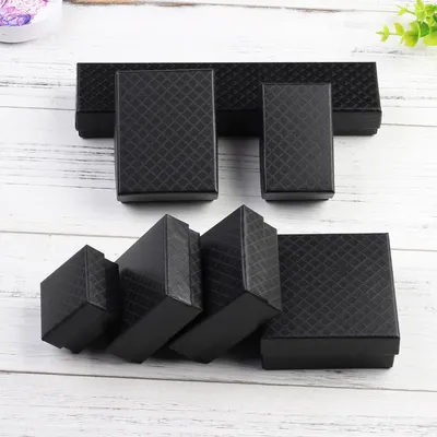 24pcs Jewelry Box for Necklace Earrings Ring Bracelet Box Engagement Christmas Gift Packaging Paper