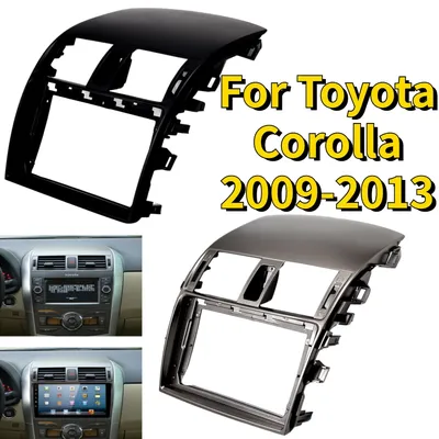 9 Inch 2 Din Car Radio Dashboard For Toyota Corolla 2009-2013 Stereo Panel for Mounting Dual Android