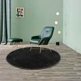Votrudi Rugs for Living Room Washable Area Rugs for Living Room Round Living Room Rug Black