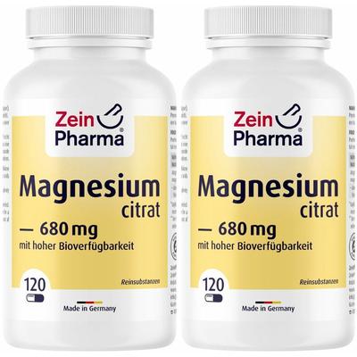 ZeinPharma Magnesium Citrat Kapseln Doppelpack 2x120 St Image