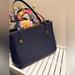 J. Crew Bags | J.Crew Leather Shoulder Bag Navy Blue With Gold Accent Nwot | Color: Blue | Size: Os