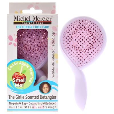 The Girlie Scented Detangler Brush Candy Apple Thick and Curly Hair - Purple-Pink by Michel Mercier
