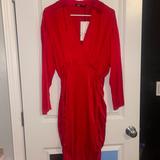Zara Dresses | Brand New Red Zara Bodycon Dress | Color: Red | Size: S