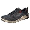 Sneaker MUSTANG SHOES, Herren, Gr. 44, blau (dunkelblau), Lederimitat, casual, Schuhe, Freizeitschuh, Halbschuh, Schnürschuh mit seitlichem Reißverschluss