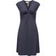 Jerseykleid RAGWEAR "Comfrey Solid" Gr. XL (42), Normalgrößen, blau (navy) Damen Kleider Strandkleider stylisches Sommerkleid mit tiefem V-Ausschnitt