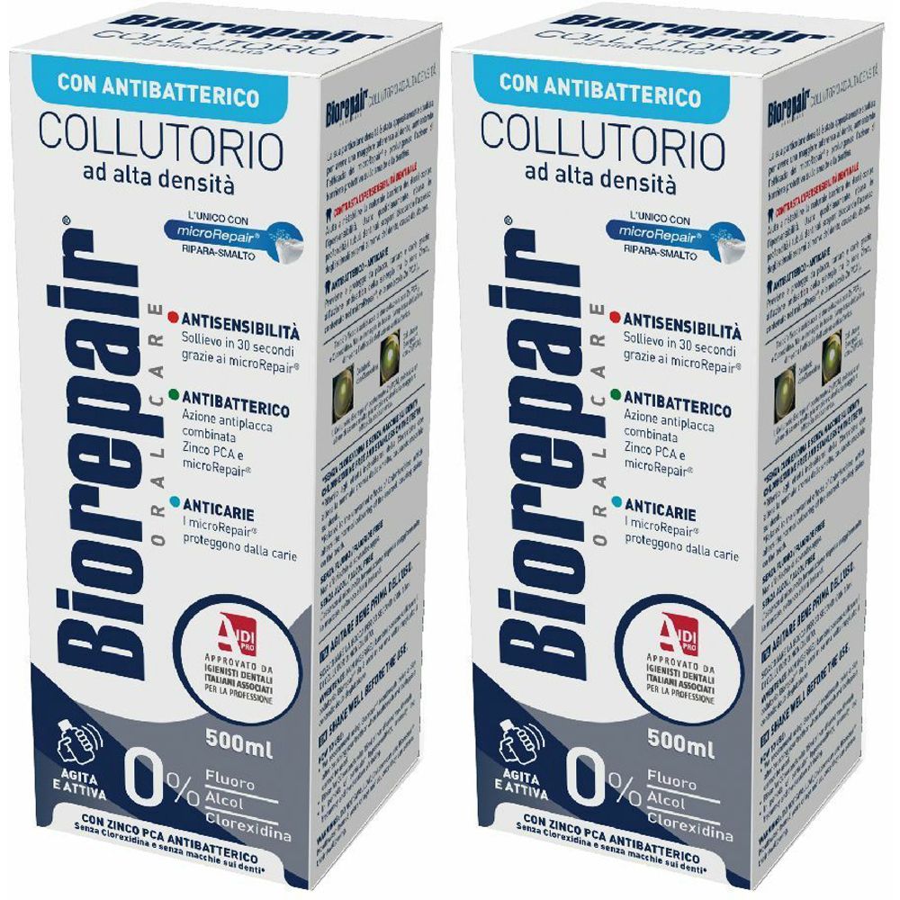 Biorepair® Antibatterico Collutorio 2x500 ml