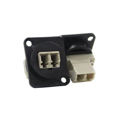 Switchcraft EH Series LC Fiber Optic Multimode Connector (Black) EHLC2MPKG