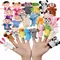 Kinder Finger Puppe Set Stoff füllung so tun, als spielen Cartoon Baby Komfort Spielzeug Kinder