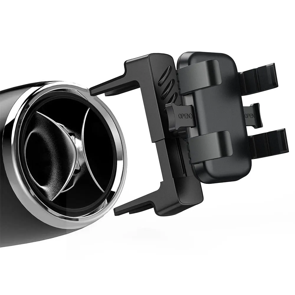 Supporto per telefono per auto per presa d'aria rotonda Supporto per telefono per auto Supporto per telefono per presa d'aria circolare Supporto per auto Funzionamento con una sola mano Prevenzione