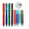 4 pz/set 0.7mm Set di penne Gel cancellabili magiche 8 colori asta di ricarica cancellabile