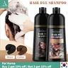 Shampoo colorante per capelli da 500ml per donna uomo colorante rapido caffè coloranti per capelli