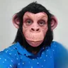 1PC maschere di Gorilla di gomma divertente animale capelli neri scimmia viso maschera di scimmia