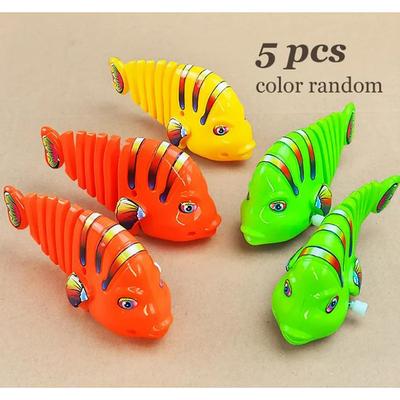 Pet Cat Toy Spring Swinging Fish Hair Fish Interactive Fun Cat Plastic Toy