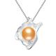 BgnEhRfL Pearl，Pearl Pendant，Necklace ，Sterling Silver Natural Freshwater Pearl Necklace Pendant Shell Design Fashion Pearl Jewelry For Women(no Chain) (Color : Golden No chain)