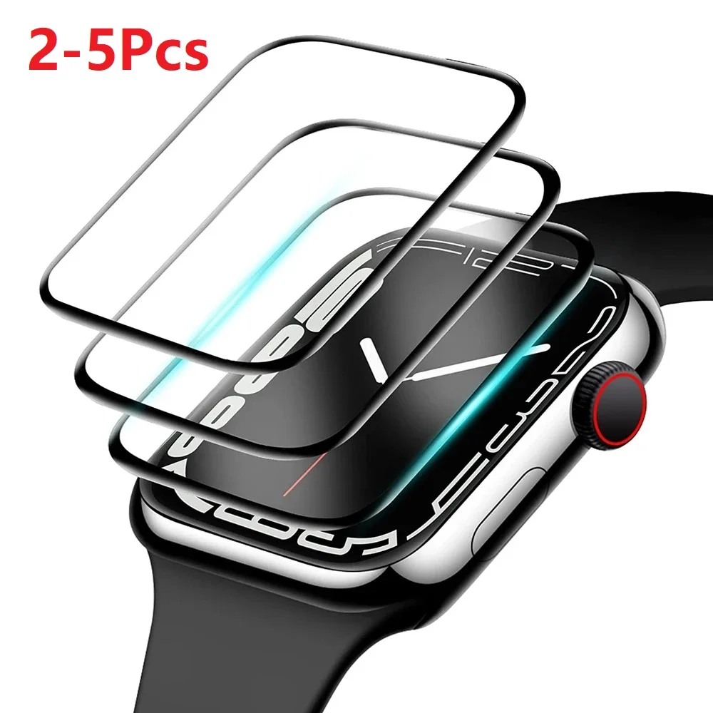 2-5 Stück für Apple Watch Ultra 2 Serie 9 s 8 7 6 49mm 38mm 42mm 40mm 44mm 41mm 45mm 3d Voll abdeckung pmma Soft Displays chutz folie Image