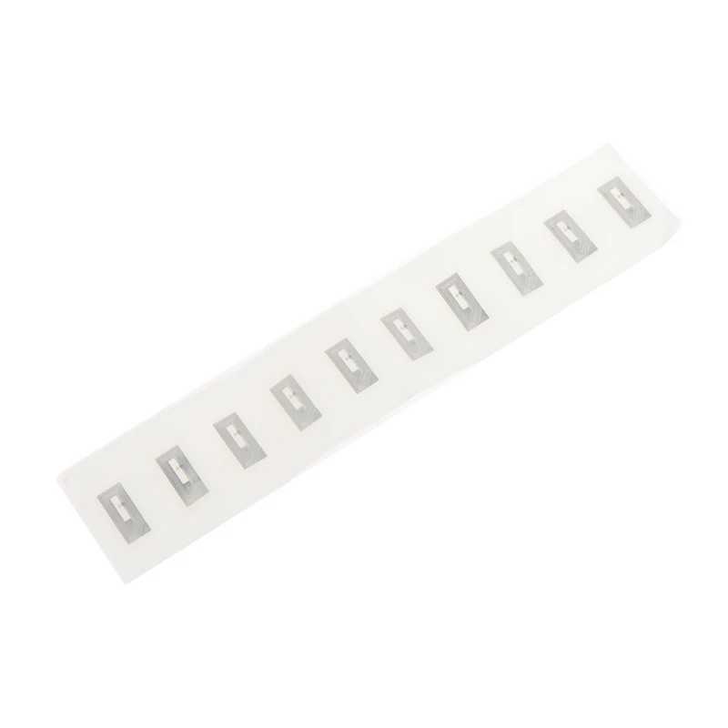 10pcs nfc chip ntag213 aufkleber nass inlay 11x21mm 13,56 mhz rfid etikett etikett fälschung sicheres etikett elektronisches etikett Image