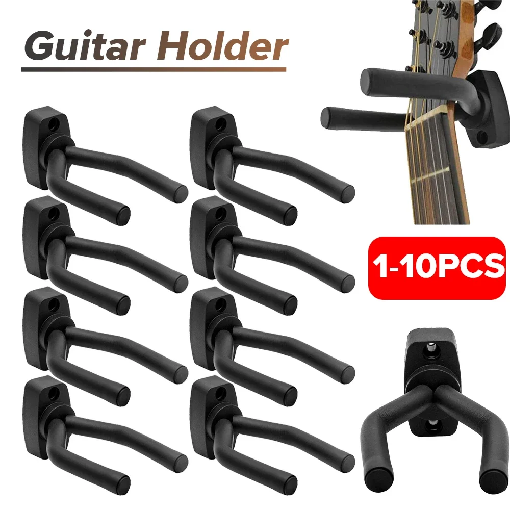 10-1 Stück Gitarren halter Wand halterung Ständer Teile und Zubehör Home Instrument Display Gitarren Haken Wand halter Gitarren Picks Image