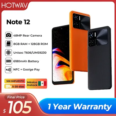 Hotwav Note 12 Note12 Smartphone Android 13 6.8 ''90Hz 20W Schnell ladung 8GB 128GB 48MP Rückfahr