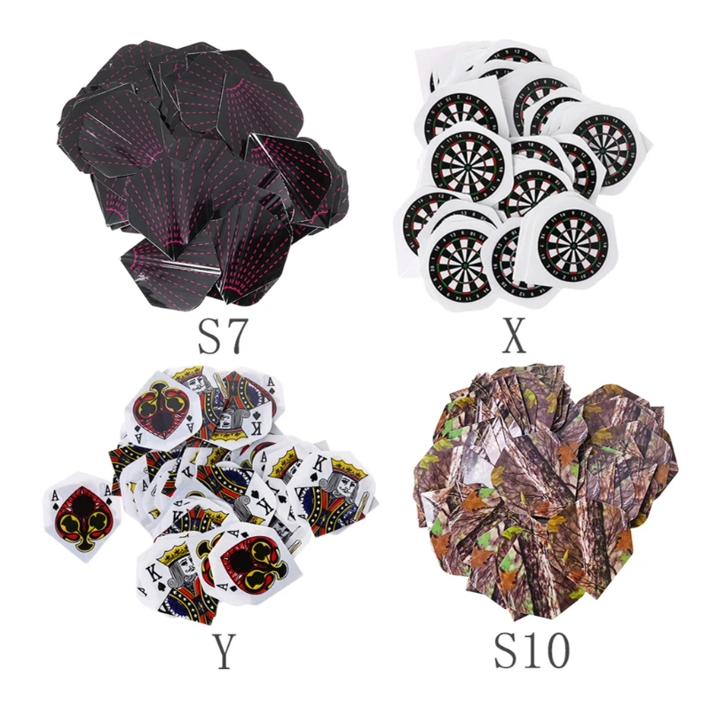 G92F 50 Stück hochwertige Flügelschwanz-Dart-Flügelschwanz, professionelle Haustier-Darts, Flugflosse Image