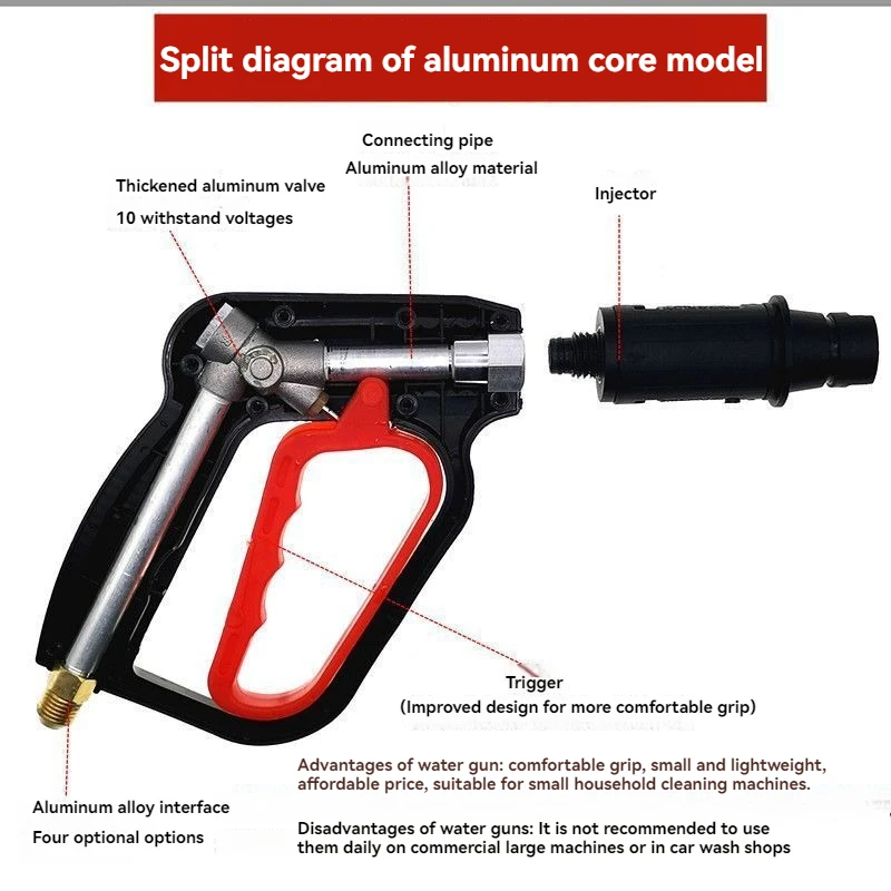 Auto waschanlage Hochdruck wasser pistole Führung Auto waschmaschine Hochdruck pistolen kopf ql380 Typ 550 schwarze Katzen reinigungs maschine Image
