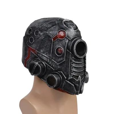 Halloween Roboter CyberPunk Steampunk Maske Cosplay Requisiten Masque Helm Latex Vollkopfmaske Party Kostüm Punk Maske Maskerade Image