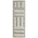 Gray 96 x 30 x 0.71 in Area Rug - Hokku Designs Jalaycia Geometric Hand Loomed Wool Area Rug in Wool | 96 H x 30 W x 0.71 D in | Wayfair