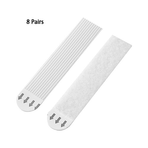 6/8/10 Paar Magic Tape Vorhanglücken-Befestigungsstange zum Sichern von Vorhanglücken, Lichtblockierung an beiden Enden, Vorhangkanten-Fixator, verhindert Lichtaustritt von den an die Wände Image