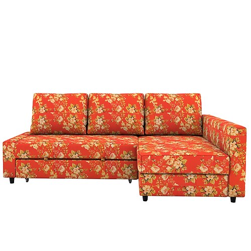 100% Baumwolle Schlafsofa-Bezug Blumen gesteppte farbige Baumwollbezüge mit Armlehnen Image