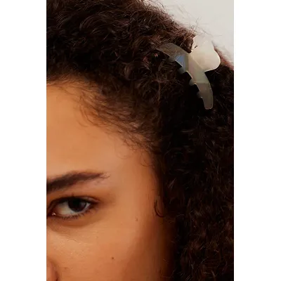 Mini Fine Hair Claw by Medusa's Heirlooms at Free People in Pearl White