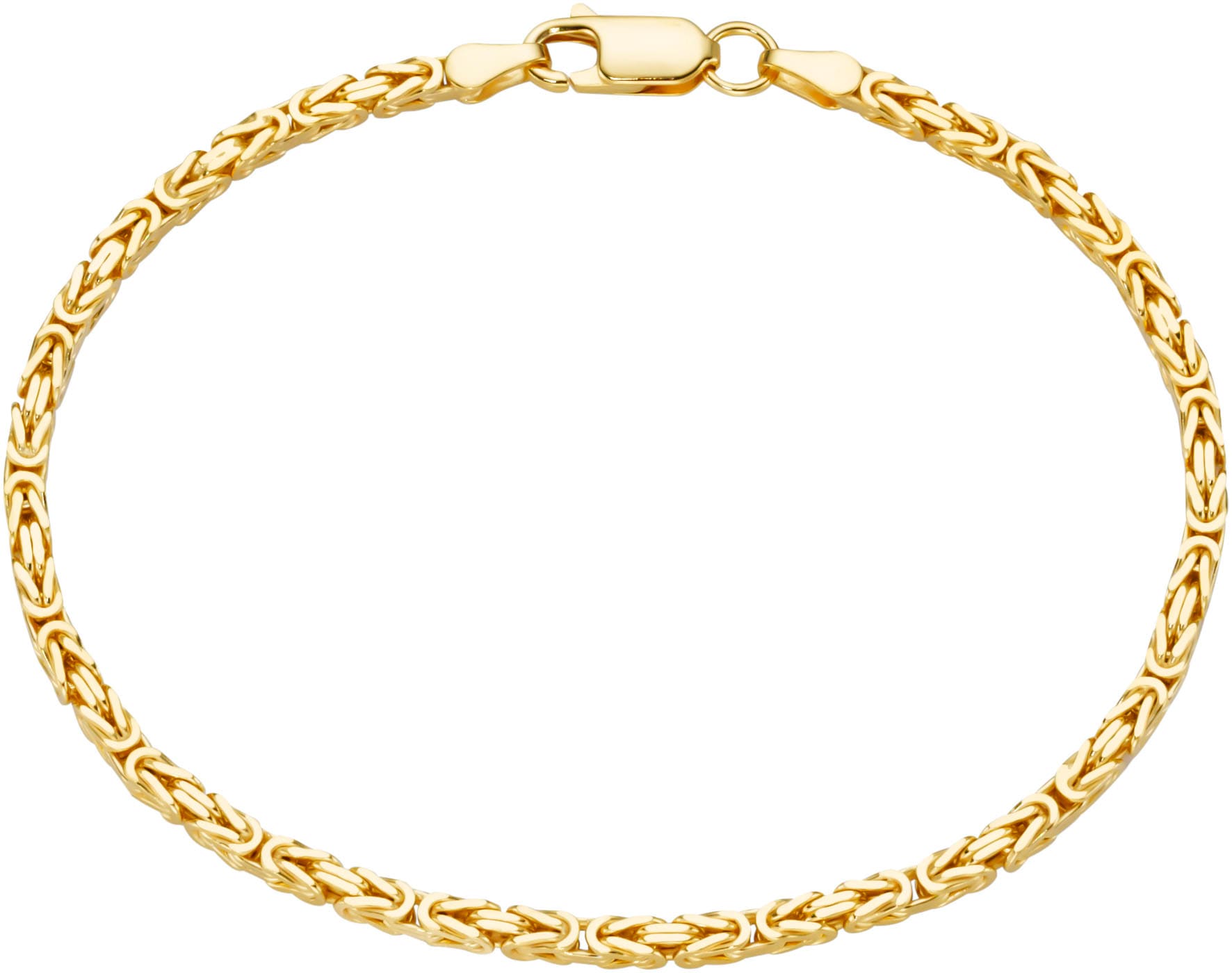 Königsarmband FIRETTI "Schmuck Geschenk Silber 925 Armschmuck Armband Königskette" Gr. 23, gold (gelbgoldfarben), Armbänder, Damen, 23, Silber 925 (Sterlingsilber), Königsarmband