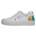 Sneaker DOGO "Dice Low-Top Sneaker Wonder Lola Bunny Damen Sneaker", Damen, Gr. 37, Normalschaft, rot (weiß, rot), Lederimitat, Schuhe, Handgefertigt