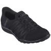 Slip-On Sneaker SKECHERS "BREATHE-EASY-ROLL-WITH-ME", Damen, Gr. 37, schwarz (schwarz, uni), Textil, sportlich, Schuhe, Freizeitschuh für Maschinenwäsche geeignet