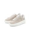 Sneaker ELBSAND "Schnürschuh", Damen, Gr. 39, grau (taupe), Obermaterial: 95% Ziegenleder, 5% Schafsleder. Futter: 100% Lederimitat. Decksohle: 100% Schafsleder. Laufsohle: 100% Synthetik, unifarben, casual, Schuhe, Schnürhalbschuh,Freizeitschuh aus...