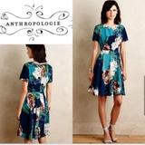 Anthropologie Dresses | Excellent Cond Anthropologie Corey Lynn Calter 4 Paeonia Dress Fit & Flare Teal | Color: Blue/Green | Size: 4
