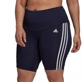 Adidas Shorts | Adidas Womens Plus Size High-Rise Short Sport Biker Shorts Navy Blue 2x | Color: Blue/White | Size: 2x