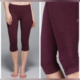 Lululemon Athletica Pants & Jumpsuits | 2/$20 Lululemon In The Flow Ii Capri Leggings | Color: Red | Size: 6
