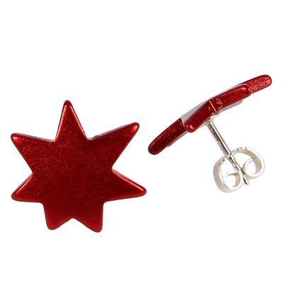 Paar Ohrstecker DEMARIE "eloxiertes Aluminium", Damen, Gr. ONE-SIZE, Metall, rot, Ohrringe Image