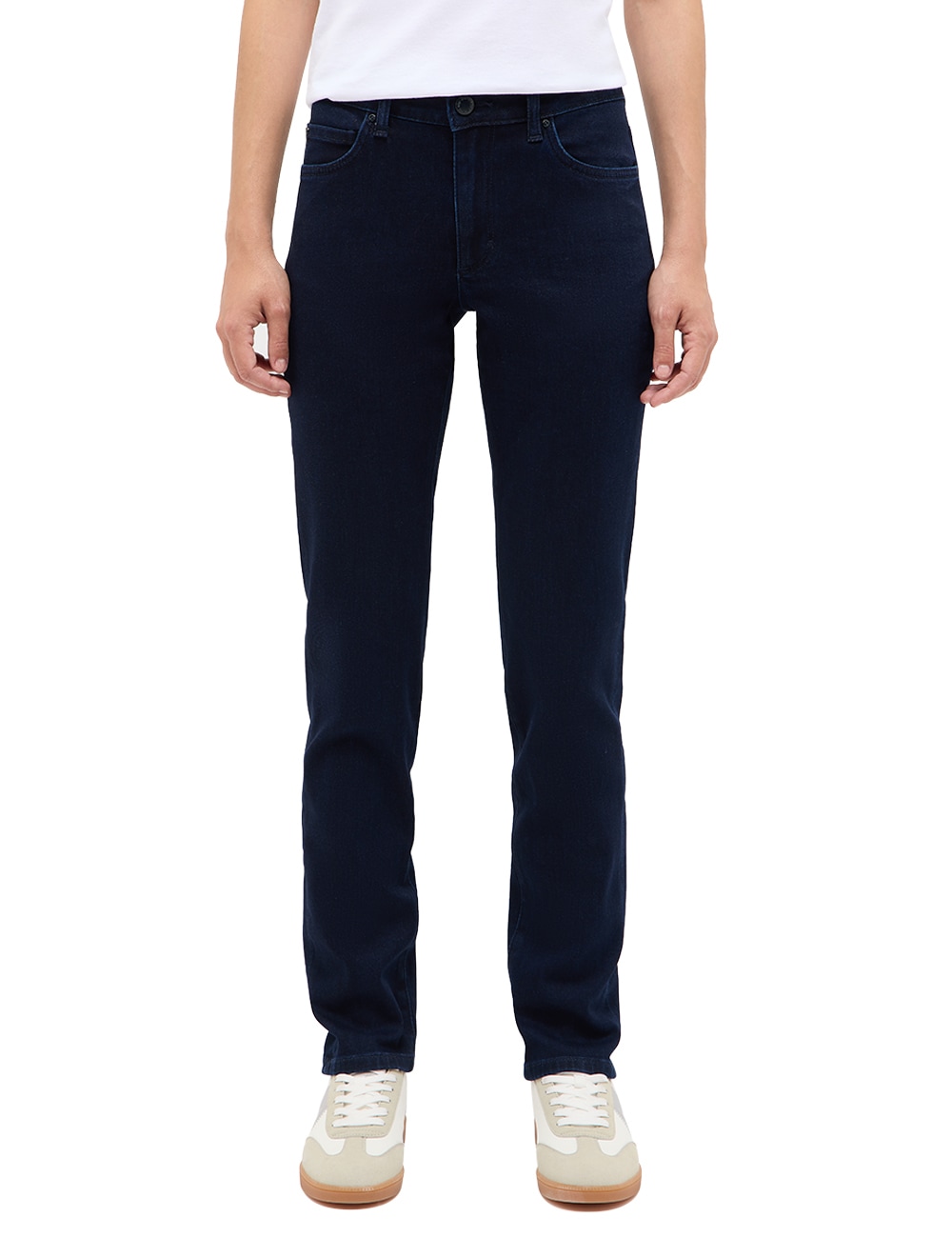 Slim-fit-Jeans MUSTANG "Damen Style Crosby Relaxed Slim", Damen, Gr. 32, Länge 32, blau (940 dunkelblau), Denim/Jeans, 78% Baumwolle, 21% Polyester, 1% Elasthan, unifarben, slim fit, Jeans Slim-fit-Jeans