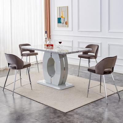 luxurious imitation marble grain dining table